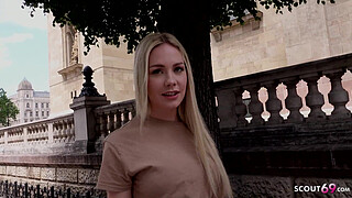 GERMAN SCOUT - FOTO MODEL ANGIE PICKUP AND RAW FUCK AT STREET CASTING JOB