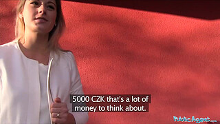 Public Agent Sexy teacher Agnes White fucking in a car for extra Cash