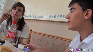 Ainara receives her first fisting from Jordi in a day she won't forget