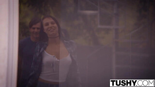 TUSHY Sexy Brunette Aidra Fox Double Penetrated