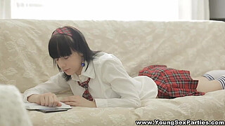 Young Sex Parties - Doubleteamed Carol Miller in gang-bang teen porn