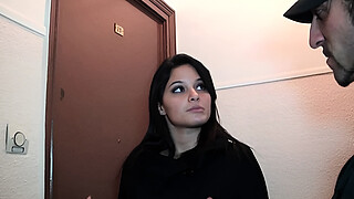 Young sublime brunette French unfaithful fucked by 2 perverts