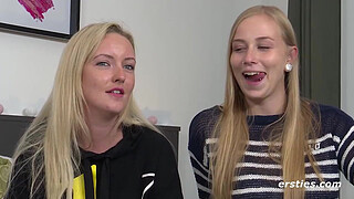 Firsties: Femdom foot and pussy games with Inge and Sirena