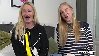 Firsties: Femdom foot and pussy games with Inge and Sirena