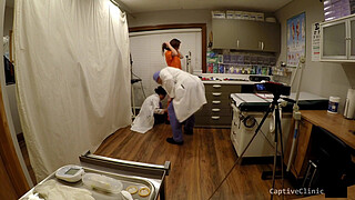 Private Prison Caught Using Inmates For Medical Testing & Experiments - Hidden Video! Watch As Inmate Is Used & Humiliated By Team Of Doctors - Donna Leigh - Orgasm Research Inc Prison Edition Part 1 of 19 Reup
