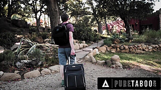 PURE TABOO MILF Stepmom Reagan Foxx Pleasures Her Clumsy Stepson To Get The Cum She's Been Craving