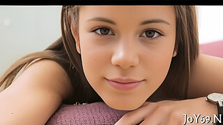 Elegant legal age teenager in a softcore play