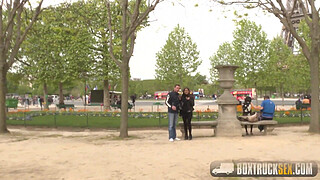 Amazing Alice Axx uses a Vibrator while Getting Fucked in Public