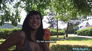 Public Agent Sweet ass babe with great tits fucked against fence