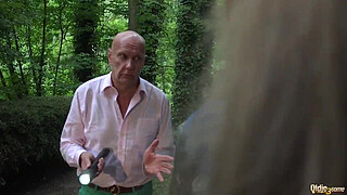 Grandpa and 2.. caught and fucked in old young threesome blowjob