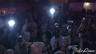 The girl from the audience who went up to fuck