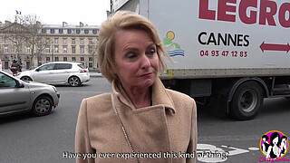 50yo blonde milf Cynthia having a hardcore gangbang