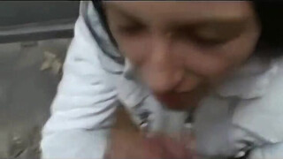German teen Meli facial compilation