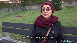 Public Agent Afghan beauty pays to fuck a big cock
