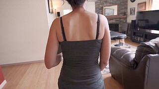 Hot step MOM's Massage For Daughter's Big Dick BOYFRIEND - P2 - WCA Productions POV - Cheating Wife can't keep her eyes off his big white cock as he masturbates in front of her
