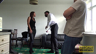 Hard fucked MILF Sienna Hudson gagging on big fat cock