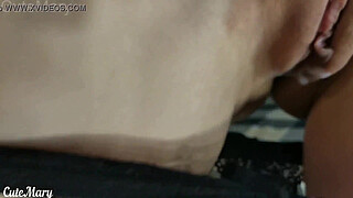 CUMMING IN MY PANTIES AND PULL THEM WHILE PLAYING HOME - PUSSYJOB GORGEOUS WIFE