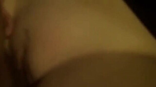 d. blonde gets her shaved cunt played with at the rooftop