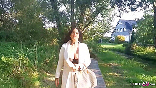 German BBW Pornstar Pickup and Sperm Party Gangbang Fucked