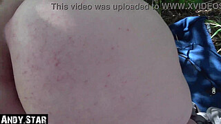 CHUBBY GIRL FROM HAMBURG GERMANY GETS FUCKED ON THE DIKE OUTDOOR CUMSHOT IN MOUTH