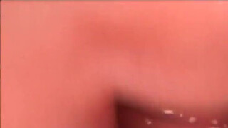 Big dildo stretches wide to take on a super huge pink dildo