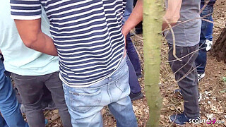 OUTDOOR CREAMPIE GANGBANG WITH GERMAN TEENS KITTY BLAIR
