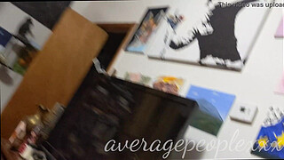 Nerdy Glasses BBW big tit Milf sucks cock, gets her pussy licked and fucked until creampie orgasm