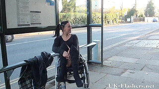 Paraprincess public nudity and handicapped pornstar flashing