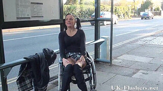 Paraprincess public nudity and handicapped pornstar flashing