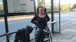 Paraprincess public nudity and handicapped pornstar flashing