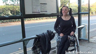 Paraprincess public nudity and handicapped pornstar flashing