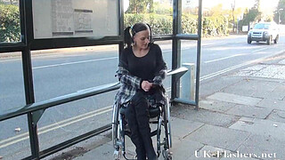 Paraprincess public nudity and handicapped pornstar flashing