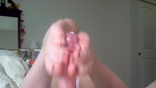 Footjob Cumshot Compilation 10