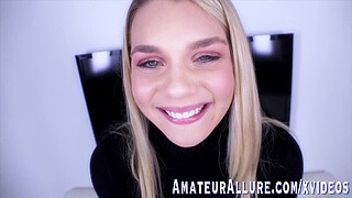 Gabbie Carter Exposes Her Beautiful Big Boobs While Playing With a Big Cock.