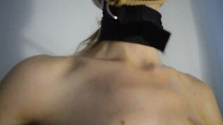 Florane Russell is tied up oiled and used by fuck machine