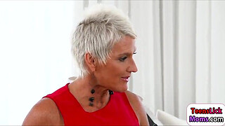 Teen Alex getting fucked by her stepmom