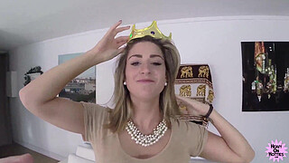 Messy Facial! Tall Blonde Gets Fucked And Spunked!
