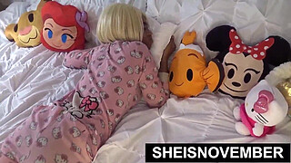 My Horny Stepbrother Snooping Around His Young Stepsister Room Whose Took A Nap, Then Again In The Shower Saggy Tits Out, Cute Busty Black Babe Sheisnovember Is Pressured In Ride Cowgirl Fuck On His Horny Big Cock, Panties Down on Msnovember