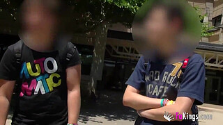Finding a guy at a Spanish university to fuck Tania