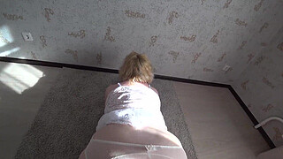 Lesbians with strapon, milf with big ass, first experience POV.