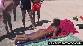 GangBang on the beach! What an ass Valentina CentoXCento