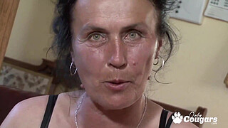 Chunky Old Granny Puts On Some Fishnet Stockings & Gets Fucked