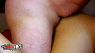 Busty and chubby arab slut with hairy pussy Karmen Diaz fucked for money