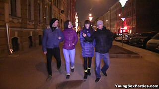 Young Sex Parties - Teens Liona Bee Angie Moon gang-bang fucking teen porn