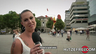 HITZEFREI German MILF finds herself a big cock to fuck