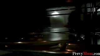 Brunette Step Mother Blackmailed By step Son | PervyMum