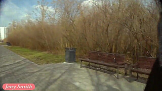 Stockings flashing in spring by Jeny Smith