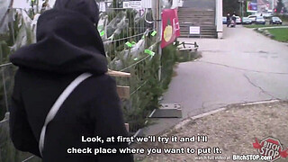 Bitch STOP - Skinny Slovak brunette gets anal fucked