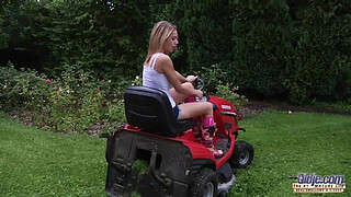 Grandpa fucks teen fingers her tight pussy fucks her mouth with cum swallow