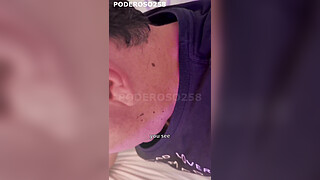 The cuckold fell asleep after the party, I fucked his wife until I came inside her and she sat on his face forcing the cuckold to lick up all the cum - REAL AMATEUR (COMPLETE ON RED)